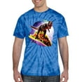 thumbnail image 2 of Wild Bobby, Trippy Galactic T-Rex on Taco, Pop Culture, Tie-Dye Tees, Spiral Royal, Large, 2 of 3