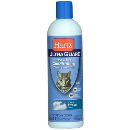 Hartz UltraGuard puces et tiques pour chats Shampooing, Clean Parfum frais (12 oz Lot de 6)