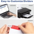 thumbnail image 4 of Big Tab Extra-Wide White Insertable Dividers, 4 of 8