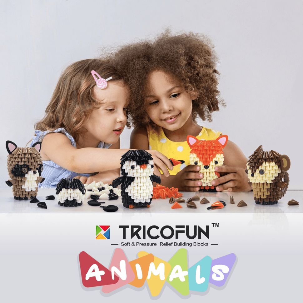 TRICOFUN Animals Soft Building Blocks Interactive Building Toy Millo the Monkey 1107-MONKEY
