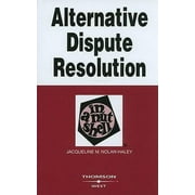 Pre-Owned Alternative Dispute Resolution in a Nutshell (Paperback) 0314180141 9780314180148