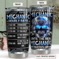 thumbnail image 4 of SANDJEST Mechanic Gifts for Men Mechanic Hourly Rate Tumbler 20oz Stainless Steel Insulated Tumblers Coffee Travel Mug Cup Mechanics Gift for Birthday Christmas, 4 of 5
