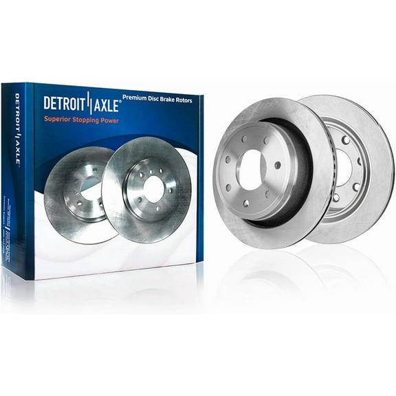 Detroit Axle - Rear Brake Rotors for 2012 2013 2014 Ford F-150 Lobo [7 Lug], Disc Brake Rotors Replacement : 13.70" inch Rotor