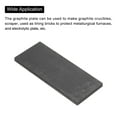 thumbnail image 4 of Unique Bargains Plaque d'Électrode de Graphite Rectangulaire de Bloc de Graphite 100x40x5mm pour la Fonte, l'Électrolyse, Pack de 2, 4 of 5