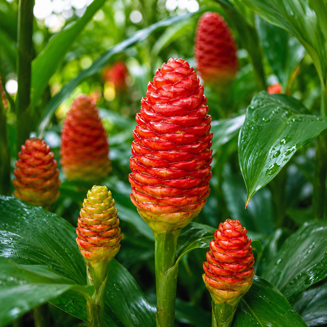 Set 3 Shampoo Ginger Roots for Planting, Live Awapuhi Shampoo Ginger Roots, Tropical Ginger Plant Live, Ship Roots