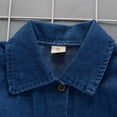 thumbnail image 7 of IFNWSV Toddler Girls Denim Dress Solid Color Short Sleeve Ruffle Button Down Casual A-Line Jean Dress Blue 6-12 Months, 7 of 7