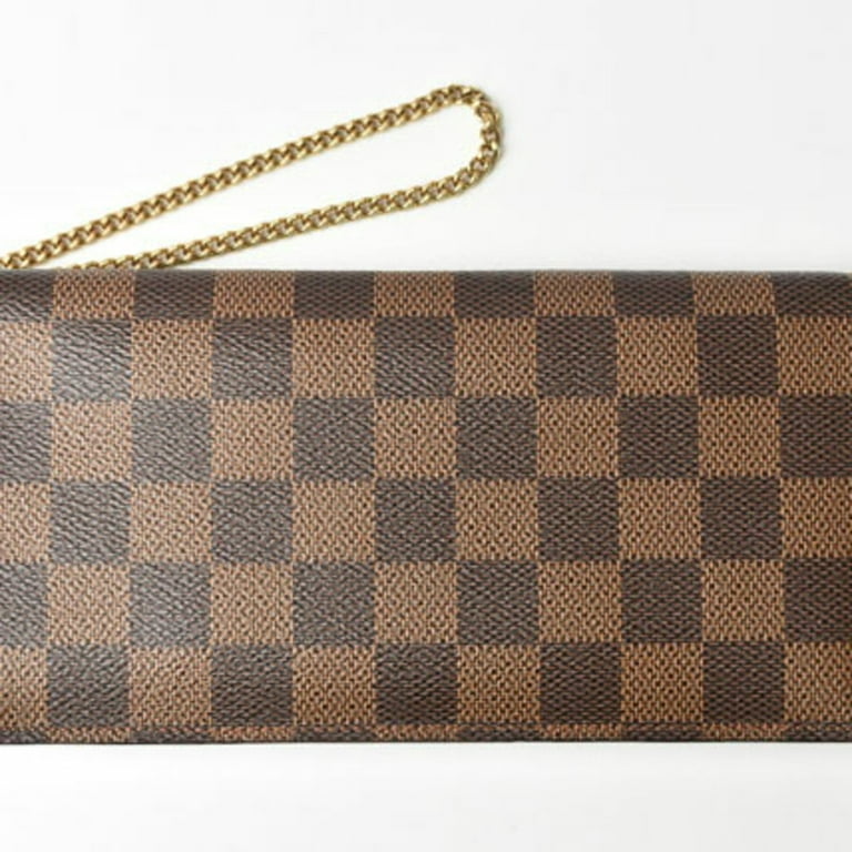 Bags, Lv Checkered Wallet Brown