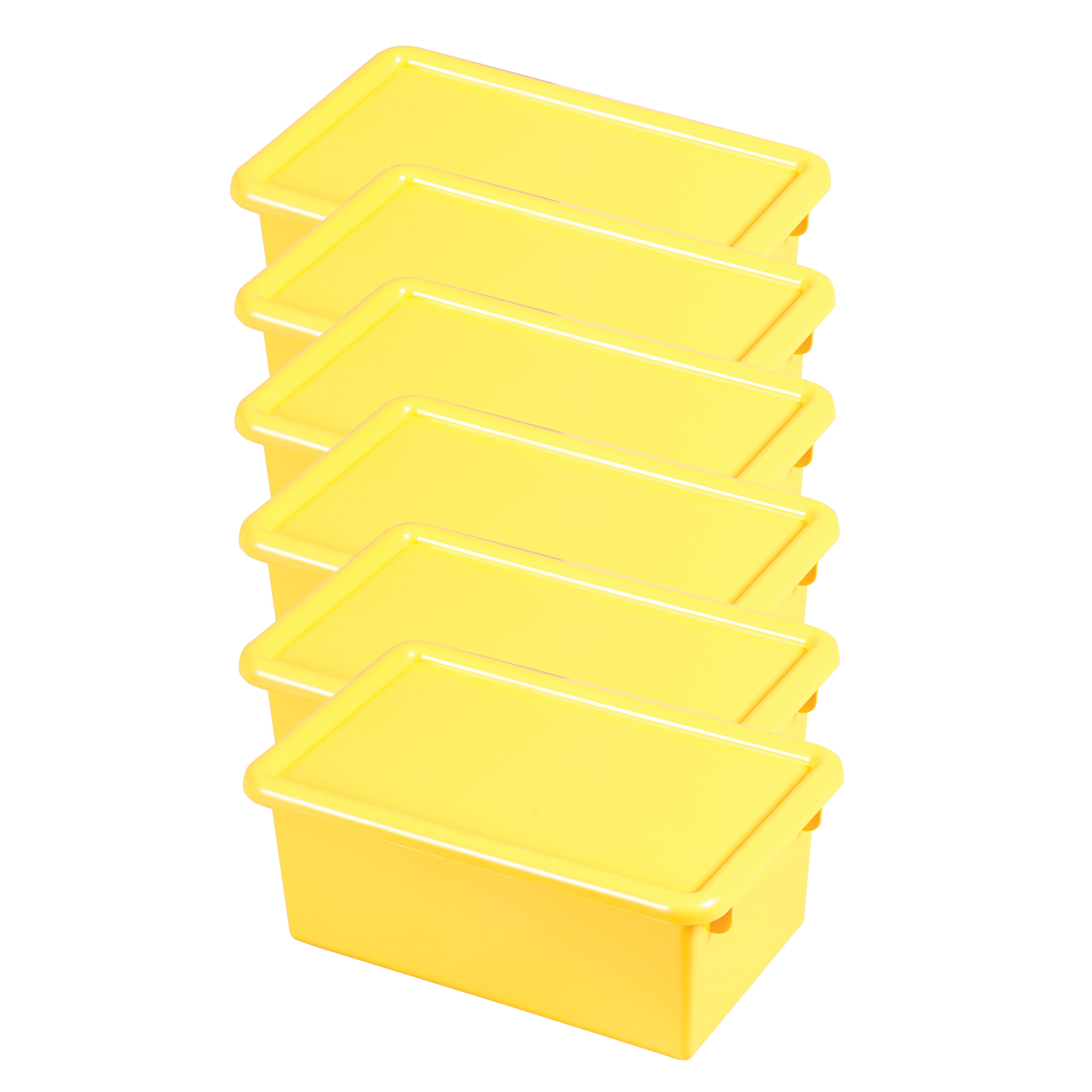 Stack and Store Tub with Lid Yellow