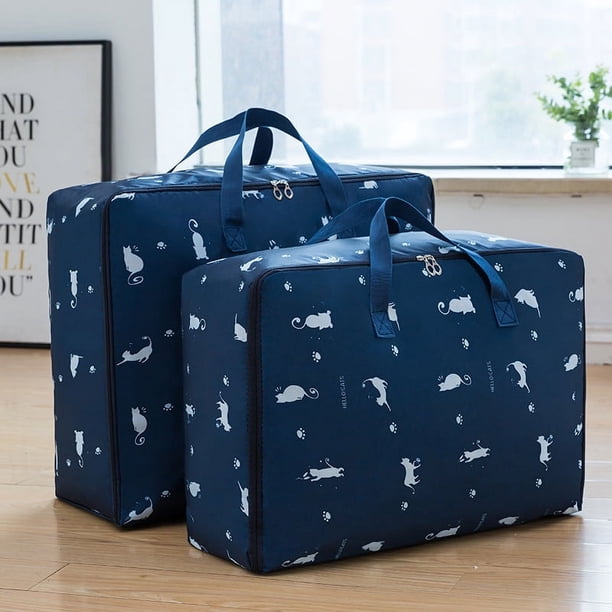 Bolsa de edredón gruesa de tela Oxford, bolsa de almacenamiento de ropa, bolsa de equipaje de viaje impermeable, bolsa grande, bolsa de mudanza