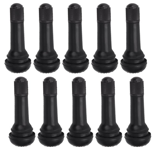 Vástagos De Válvulas De Rueda, Vástago De Válvula De Neumático 10 Piezas De Goma De 38 Mm De Longitud Con Tapa Antipolvo Para Orificio De Llanta De 11,5 Mm Octpeak Car Tire Valve Stem
