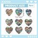 thumbnail image 2 of 8 colgantes de concha de abulón con forma de lágrima de corazón, colgantes de concha de abulón natural para manualidades, tobilleras, collares y pulseras., 2 of 9