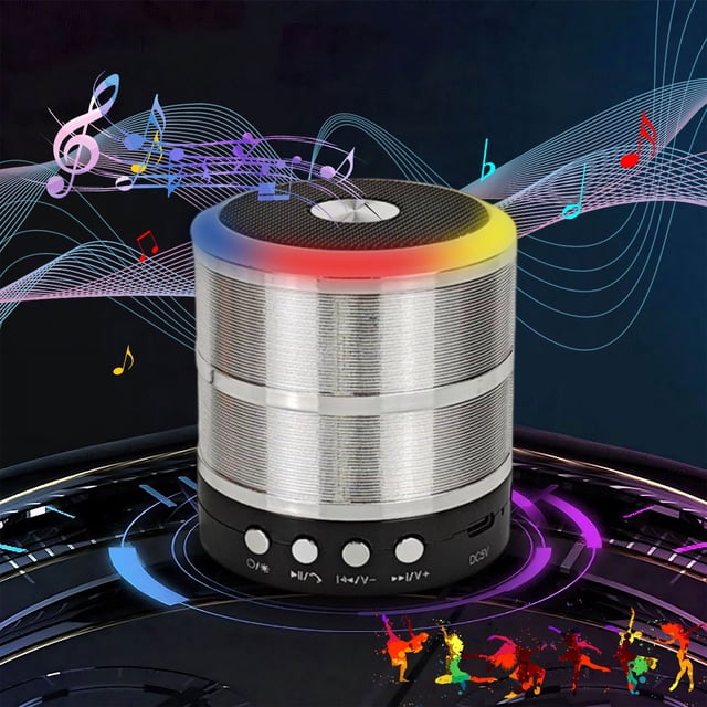 NARABB Système de Son Subwoofer Extérieur Haute Puissance Portable Sans Fil Coloré pour Voiture