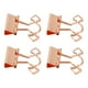 thumbnail image 5 of 100 Clips Huecos Para Carpetas, Multiusos, Fuerte Fuerza De Sujeción, Abrazaderas De Papel De Metal, Clips Plegables Para Fotos, Clips Estacionarios Para Oficina, Escuela, Hogar (oro Rosa), 5 of 5