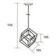 thumbnail image 5 of Estevez Luminario suspendido decorativo Toledo, Color negro, Hierro, Foco E26, 5 of 7