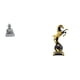 thumbnail image 1 of Estatua de mono,Estatua de Buda Mono para Interiores y Exteriores Budista,Figuras en miniatura meditando para decorar el jardín del hogar,Figura de escritorio,Estante de estatua de caballo, 1 of 8