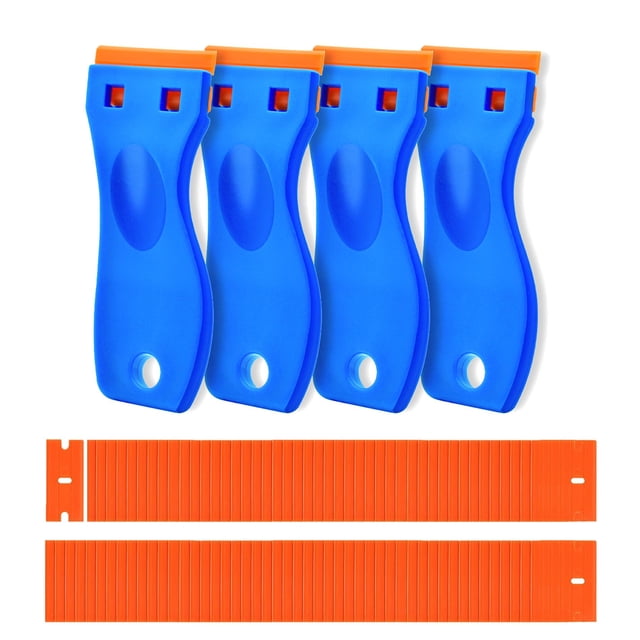 Raspador de cuchillas de plástico CADONO, 4 piezas con 120 cuchillas