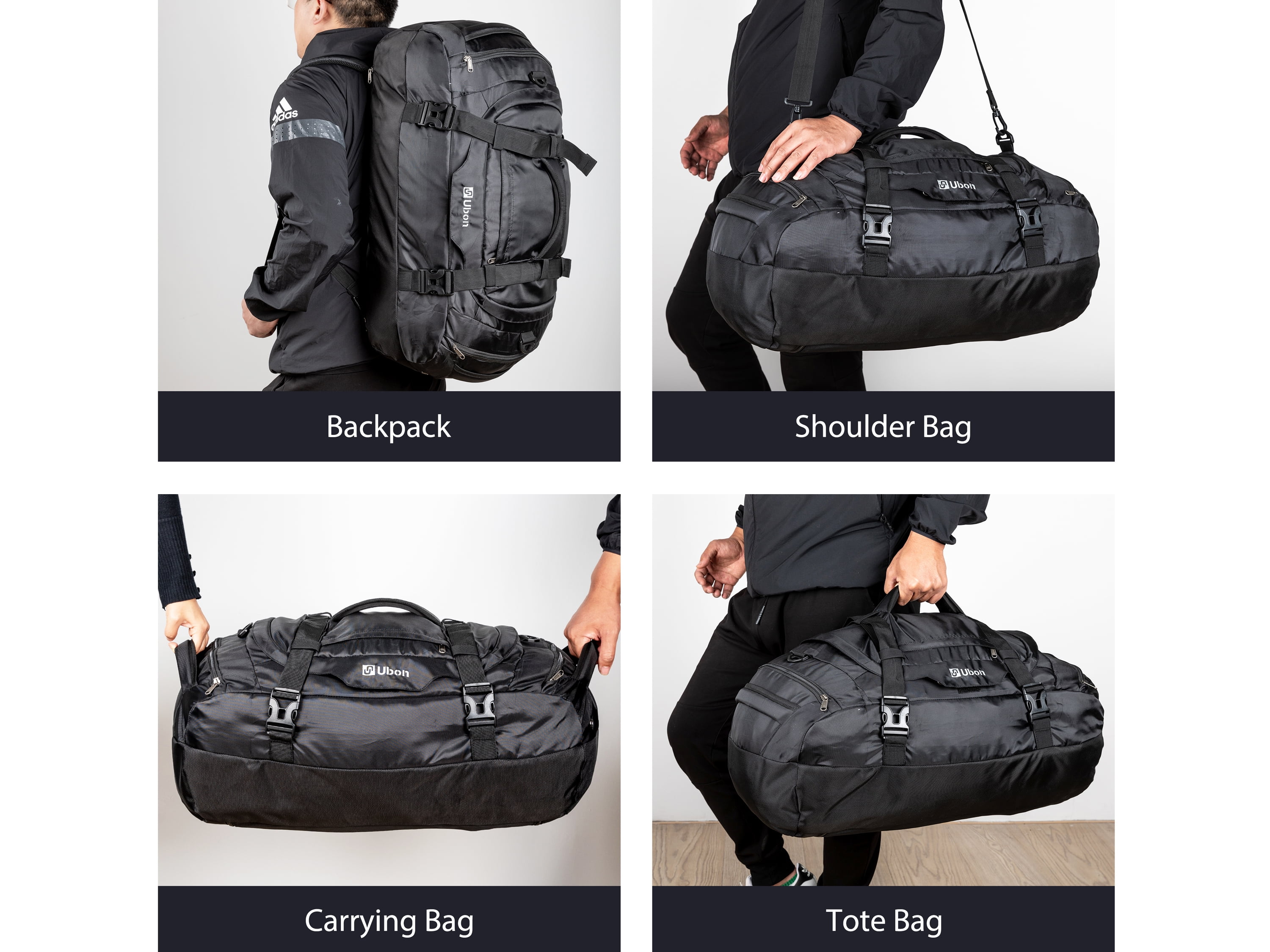 Buy Ubon 65L Heavy Duty Duffle Bag Gym Sport Bags with Convertible