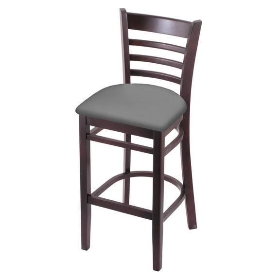 3140 30" Bar Stool with Dark Cherry Finish and Canter Sand Seat