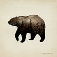 thumbnail image 2 of Marrott, Stephanie 26x26 White Modern Wood Framed Museum Art Print Titled - Forest Bear, 2 of 4