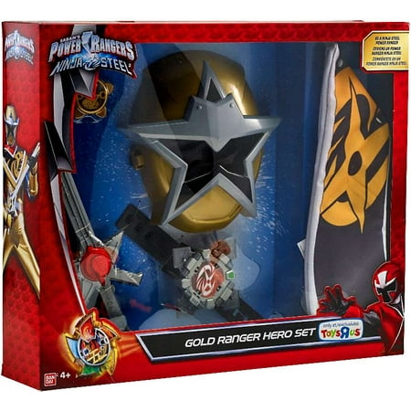 power rangers ninja steel gold ranger hero set  walmart