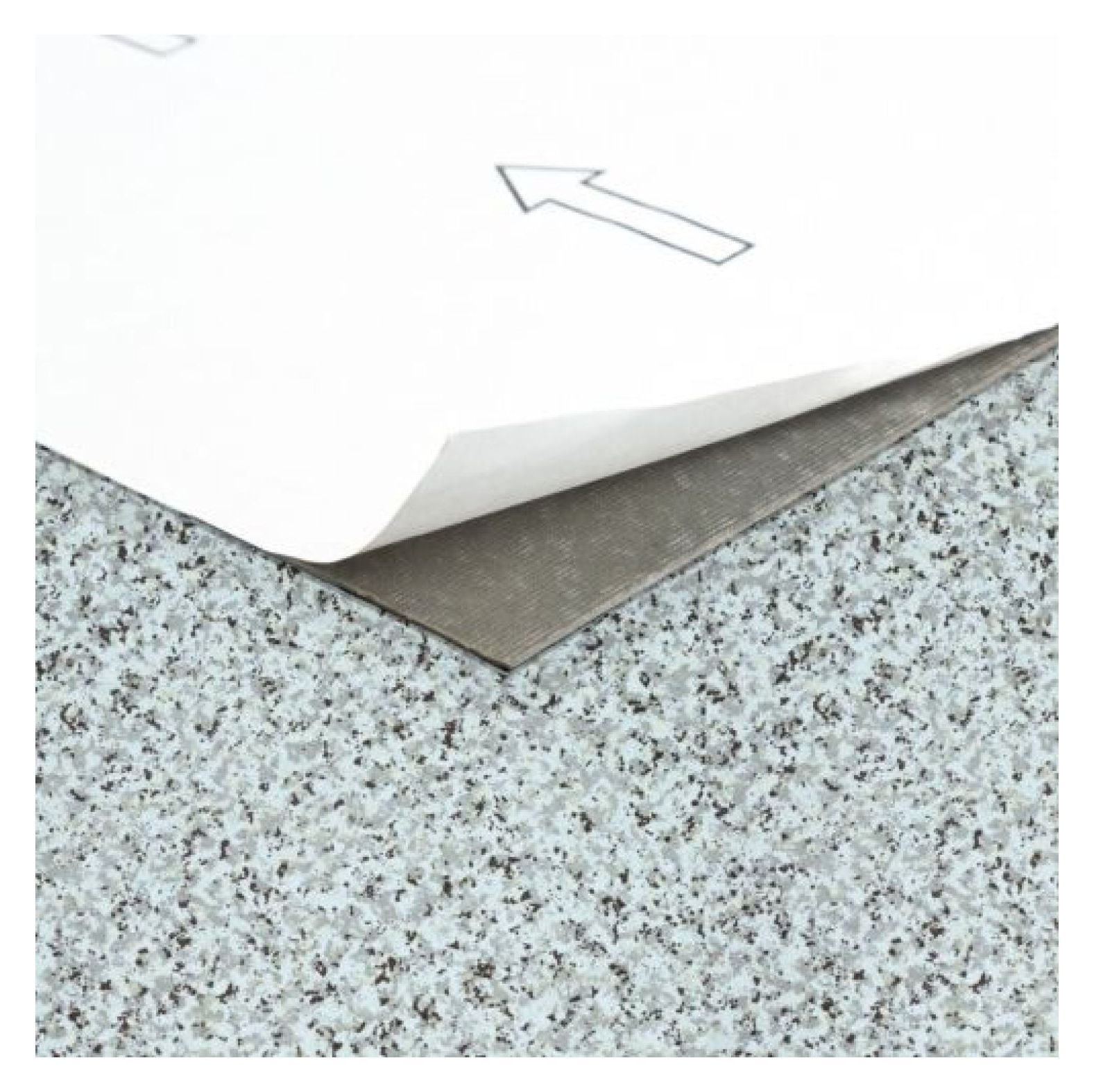 Mineral Speckle Grey Vinyl Floor Tiles 20 PCs Self Adhesive Flooring - Actual Size 12" x 12"