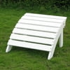 Adirondack Footrest, White