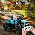 thumbnail image 5 of Okybaby 24V Kids Ride on Tractor with Detachable Trailer and Remote Control,Ride on Toys for Toddlers,Electric Toy Cars with 400W Motor,Bluetooth,USB,MP3,LED Light for Aged 3+,Blue, 5 of 9