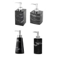 thumbnail image 3 of Yuarrent Dispensador de jabón rellenable grueso de 210/350/400/420ml, contenedor de Gel de ducha, botella de manta tipo empuje, organización de Hotel Juegos de accesorios de baño 420ML Yuarrent HA073018-01, 3 of 6