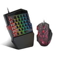 thumbnail image 1 of AMERTEER Clavier et Souris à une Main Clavier de Jeu Mécanique à une Main Clavier de Jeu Mini Portable Rétroéclairé à DEL RVB, 1 of 6