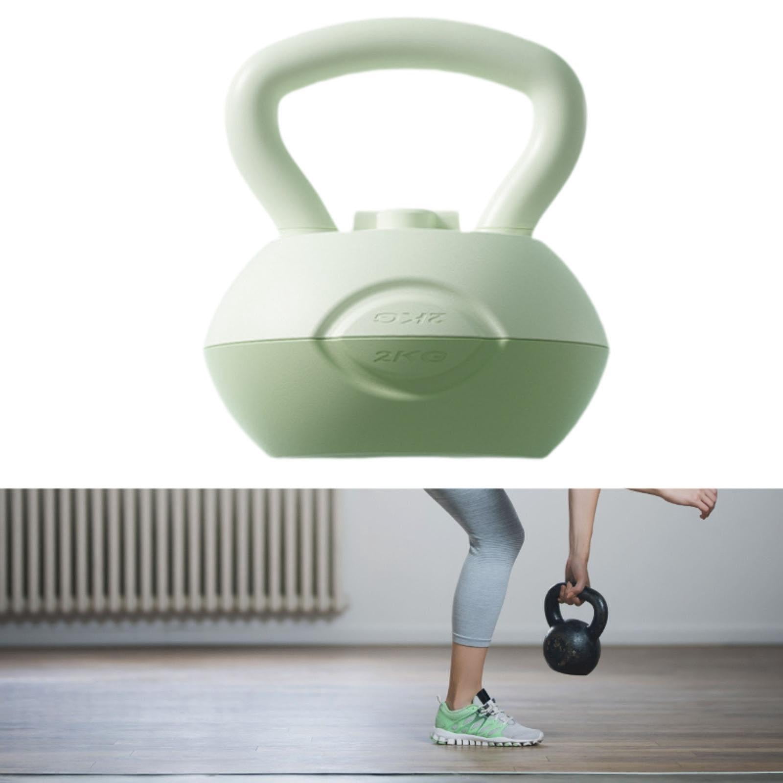 harayaa Water Filled Kettlebell Body Workout Ergonomic Household Exercise Kettlebell Green