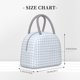 thumbnail image 2 of Fotbe Blue Checkboard Bolsa de Almuerzo con Estampado, Lonchera Aislada, Contenedor de Comida Reutilizable Tipo Cooler a Prueba de Fugas, 2 of 6