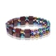 thumbnail image 2 of Fiudx Pulsera de Doble Vuelta, Accesorio de Piedra Natural Tejida a Mano, Diseño de Obsidiana y Hematita, Elegante Colgante de Corazón, Perfecta para Uso Diario o para Regalar, Ideal para Mujeres y N, 2 of 6