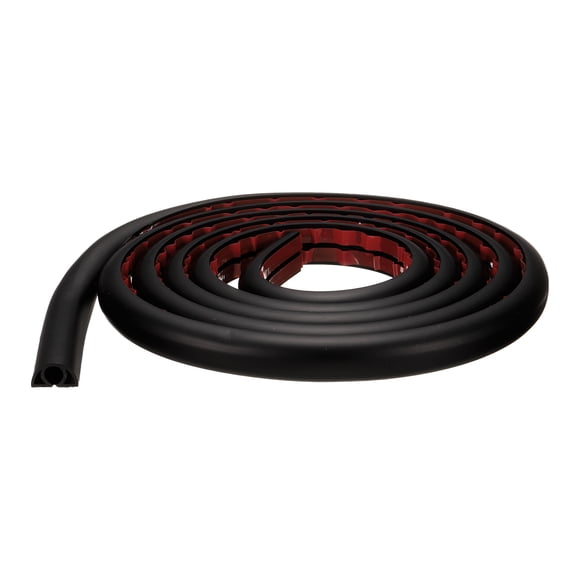 Uxcell 8ft Cord Cover Floor W0.3"xH0.3" Hide Extension Cable Wire Covers Black