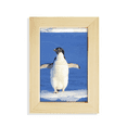 thumbnail image 1 of Cute White Penguin Science Nature Picture Desktop Display Photo Frame Picture Art Painting 5x7 inch, 1 of 3
