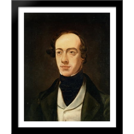 Portrait of William Pink 28x34 Large Black Wood Framed Print Art by William Holman Hunt