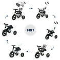 thumbnail image 5 of Gymax 6-In-1 Kids Baby Pushing Tricycle Detachable Bike w/ Canopy Bag, 5 of 10