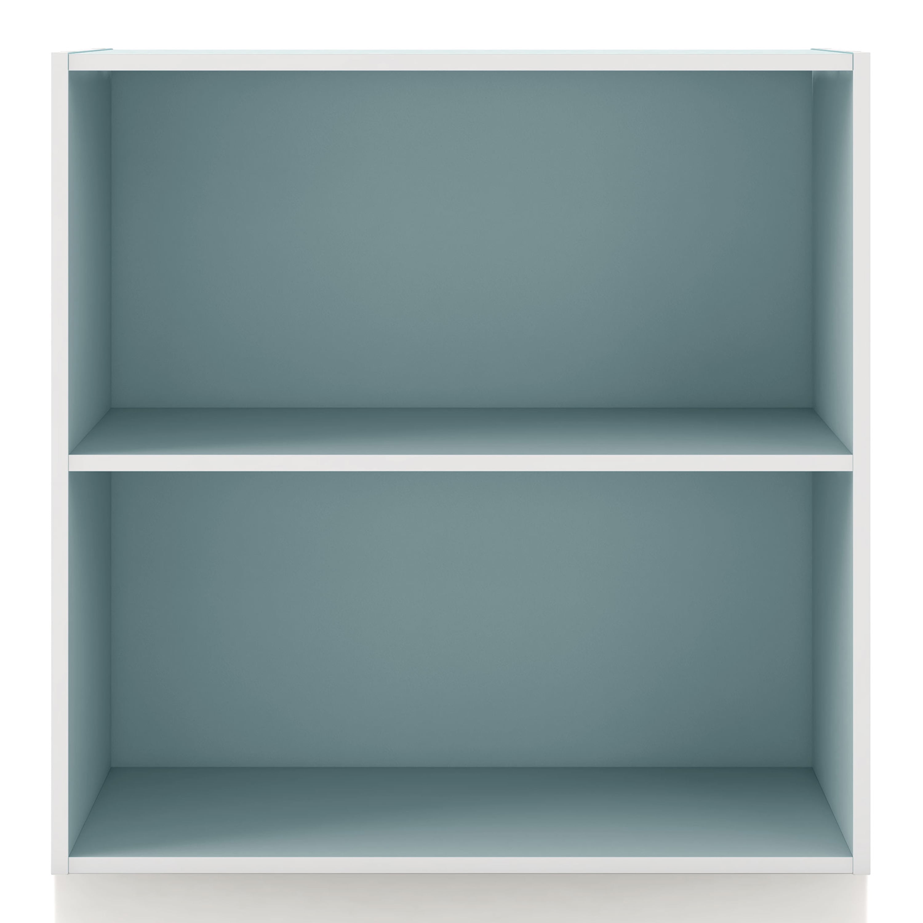 Furniture of America Brooks Stackable 2-Tier Wood Light Blue Kids Bookcase