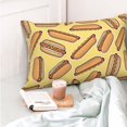 thumbnail image 4 of Balery Hot Dogs Funda de Cojín Estampada, Regalos para Mujeres, Regalos de Amor para Ella, Regalos para Novia o Esposa, Funda de Almohada-16"x24", 4 of 6