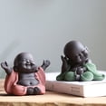 thumbnail image 5 of RV Mini estatuilla de Buda de cerámica monje té mascota estatua de Buda en miniatura chino Maitreya Feng Shui Ornamen oso de fresa Electrónica, 5 of 5
