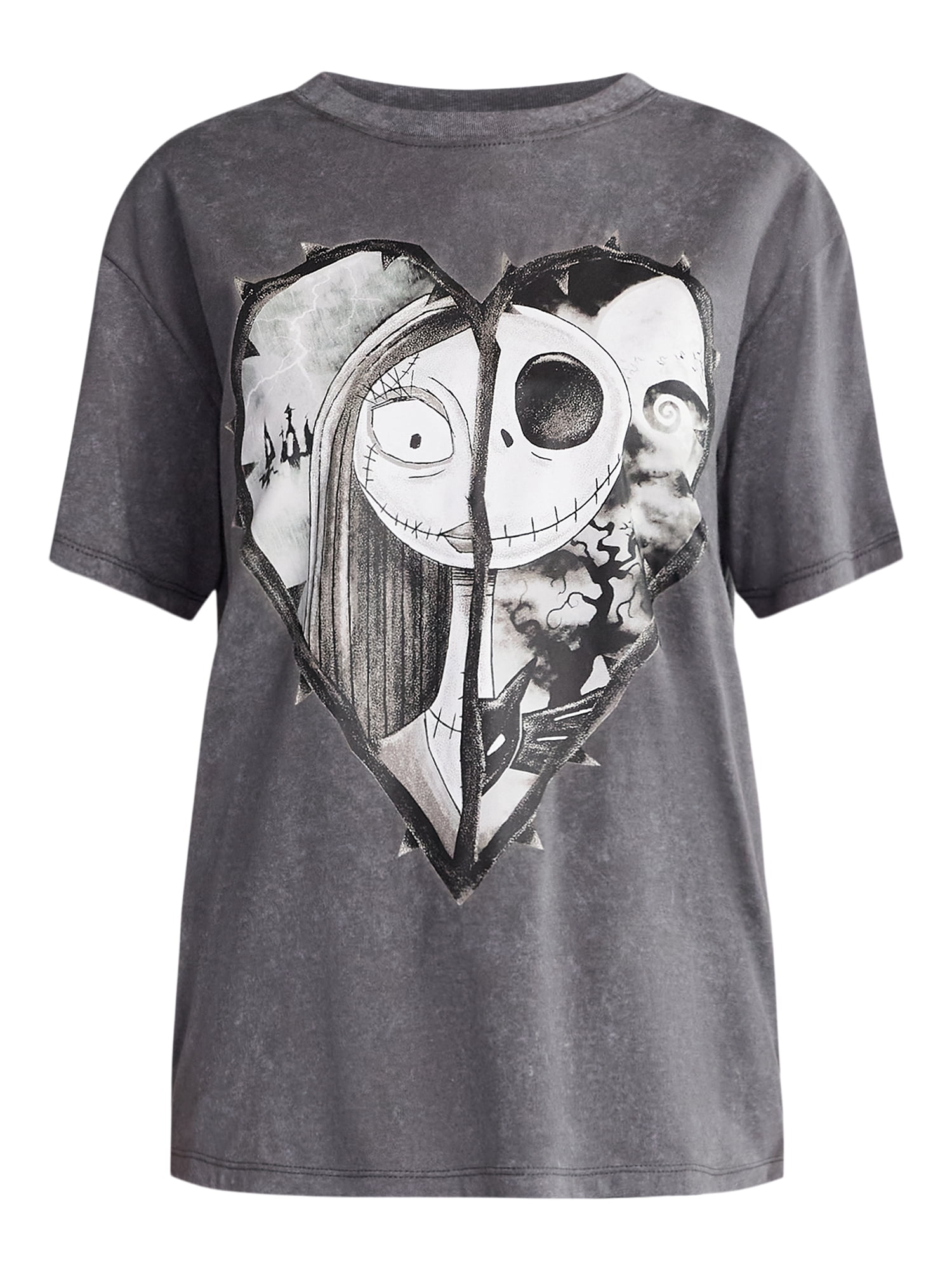 Nightmare Before Christmas Women's Halloween Graphic Tee, Sizes XXS-XXL