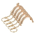 thumbnail image 1 of Unique Bargains Metal Purse Frames, 2' 5Pack Kiss Lock Clasp Frame for Coin Bag Sewing DIY, Gold, 1 of 6