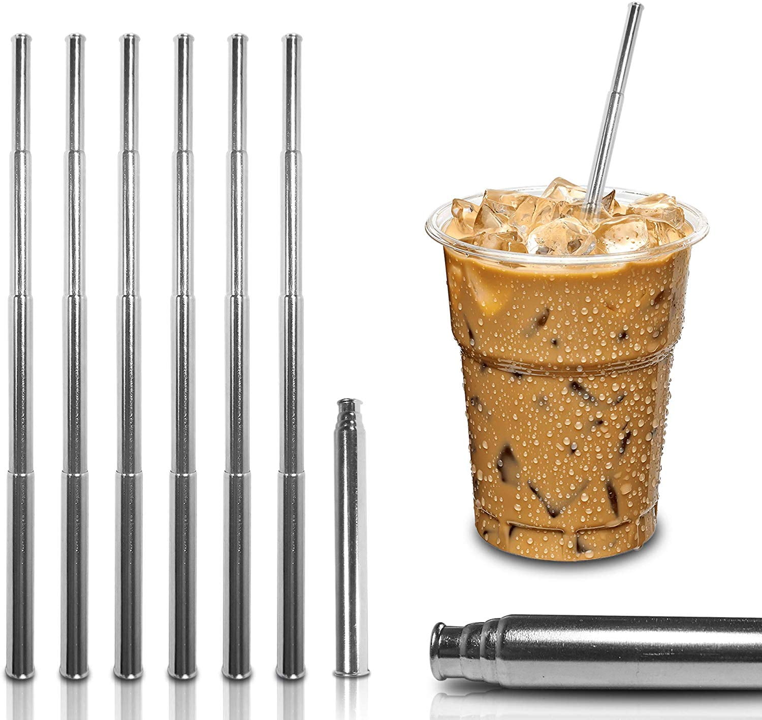 Reusable Telescopic Drinking Straw, Reusable Stainless Steel