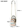 thumbnail image 2 of FORMRS Crossbody Bag for Women Quilted Travel Shoulder Cell Phone Purse with Chain Strap Handbag, Orange Nautical Pattern, 2 of 7