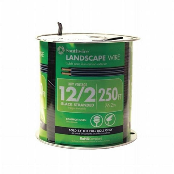 Southwire 55213402 6 Black Landscape Wire, Pack of 500