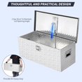 thumbnail image 2 of Bingirl 30 - 15 - 15 inch Heavy - Duty Aluminum Truck Tool Box, Waterproof and Lockable Storage for Pickup Beds, RVs, Trailers, 2 of 10