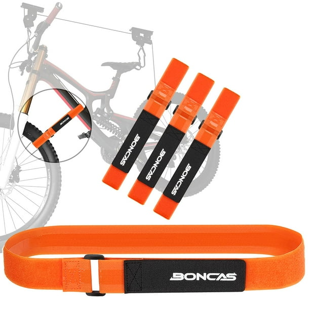 Boncas Adjustable Bike Rack Strap 24" Bicycle Wheel Stabilizer Straps