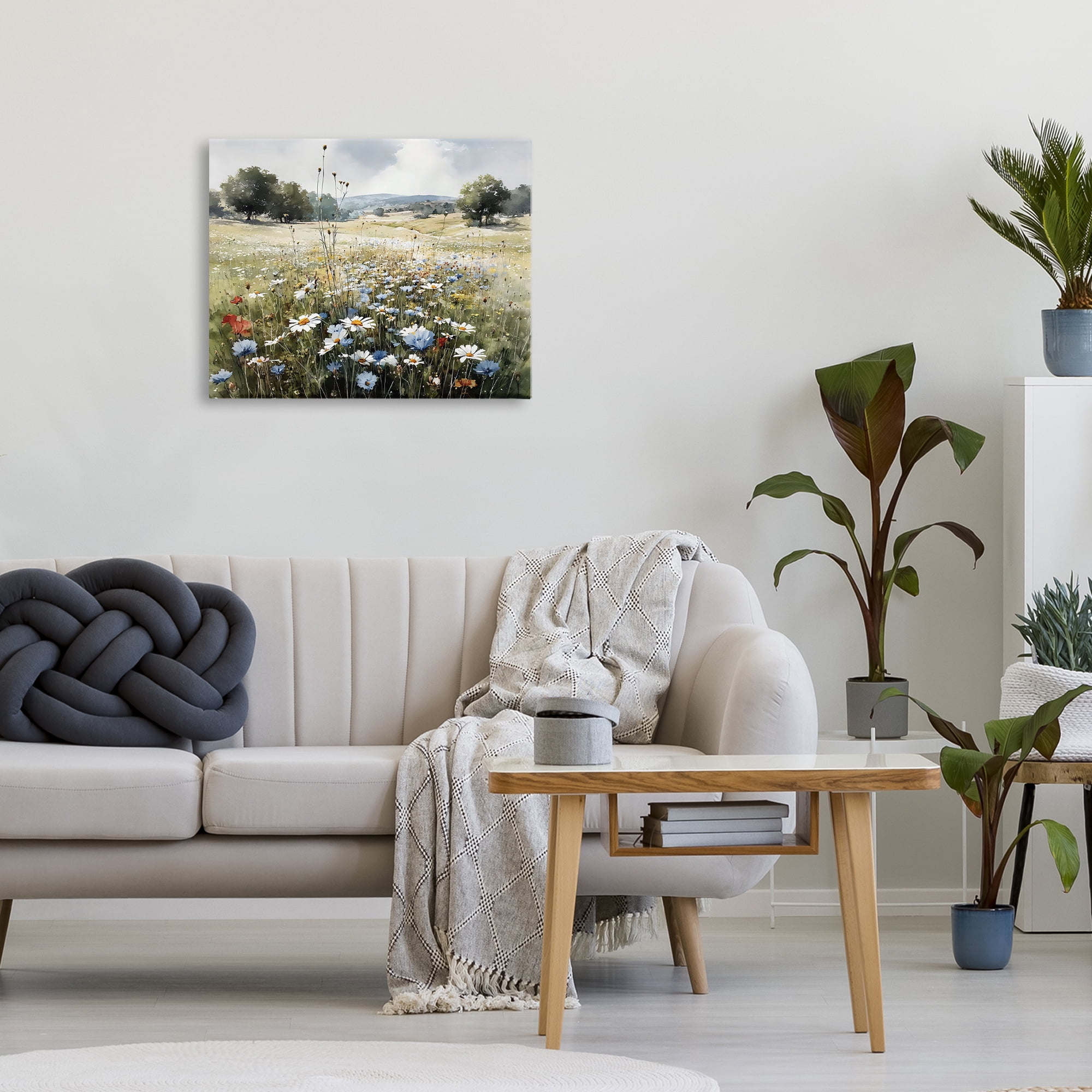 Stupell Industries Calm Meadow of Wildflowers Canvas Wall Art, design by Franklyn Gregory