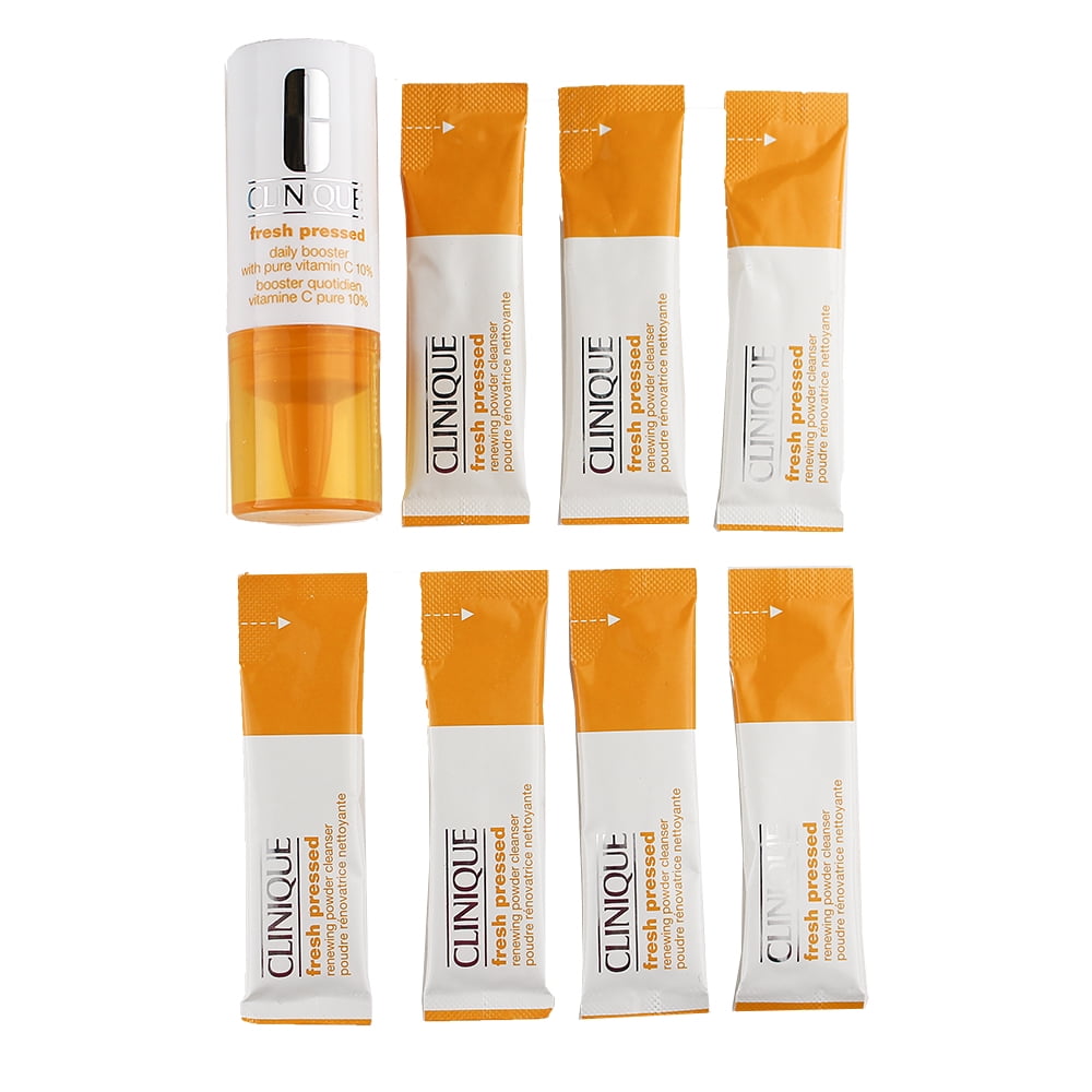 Fresh Pressed 7-Day System with Pure Vitamin C by Clinique for Women - 8 Pc Kit