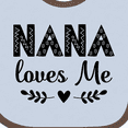 thumbnail image 4 of Inktastic Nana Baby Girl Clothes Girls Baby Bib, 4 of 4