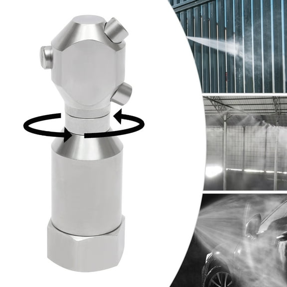 Rotary Tank Cleaning Nozzle 1/2" Stainless Steel 304, High-Pressure 360° Spray Washer for Barrel & Container Cleaning, Max Temp 177°C
